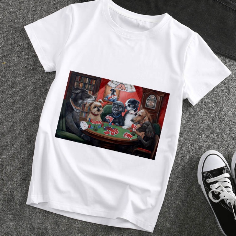 

lovely Casual O Neck Print White T-shirt