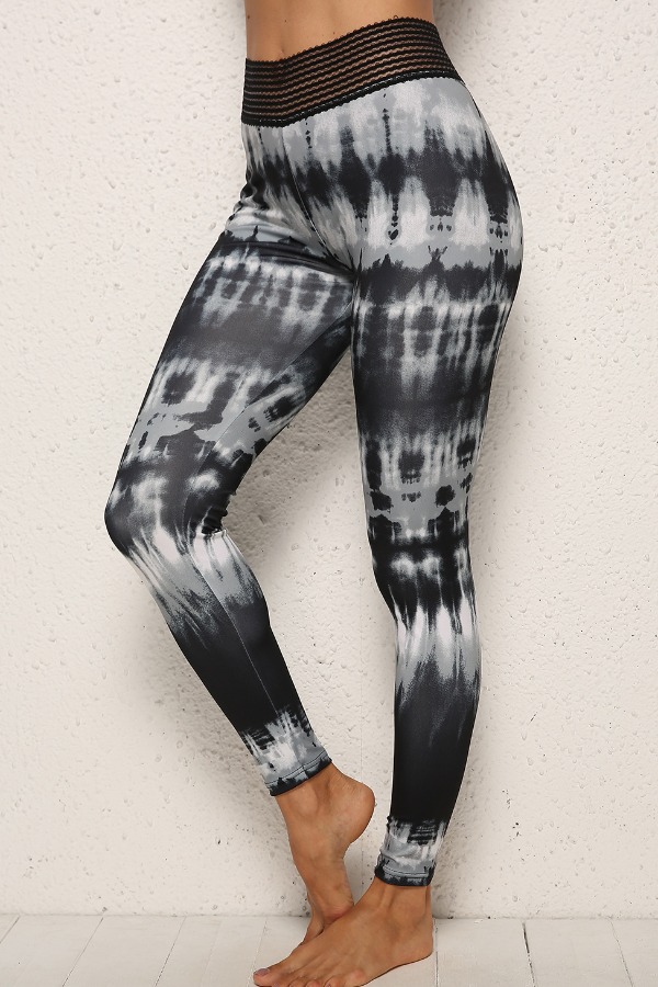 

lovely Sportswear Tie-dye Black Pants