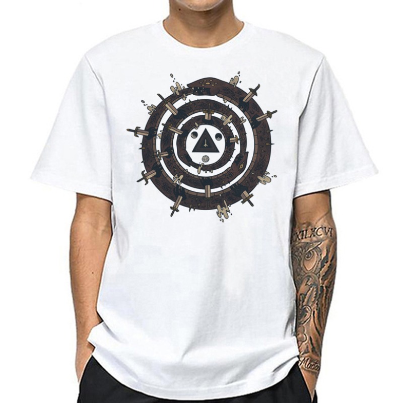 

lovely Casual O Neck Print White T-shirt