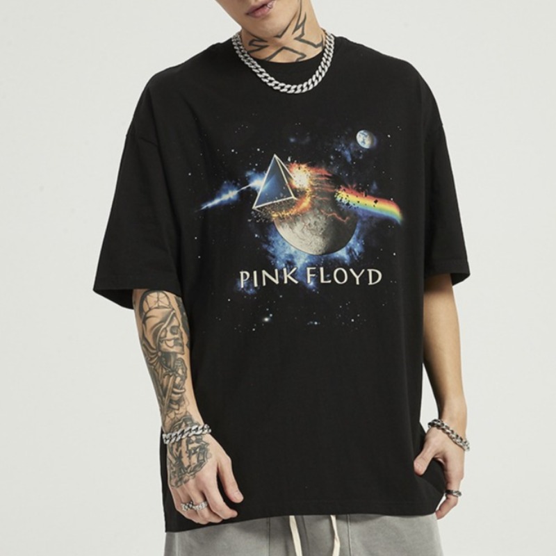 

lovely Leisure O Neck Print Black T-shirt