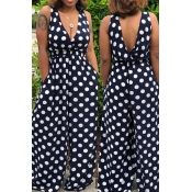 lovely Polyester Casual Dot Tank Basic Regular Sle