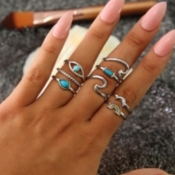 lovely Bohemian Asymmetrical Gold Ring