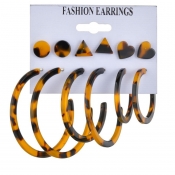 lovely Trendy Hollow-out Deep Yellow Earring