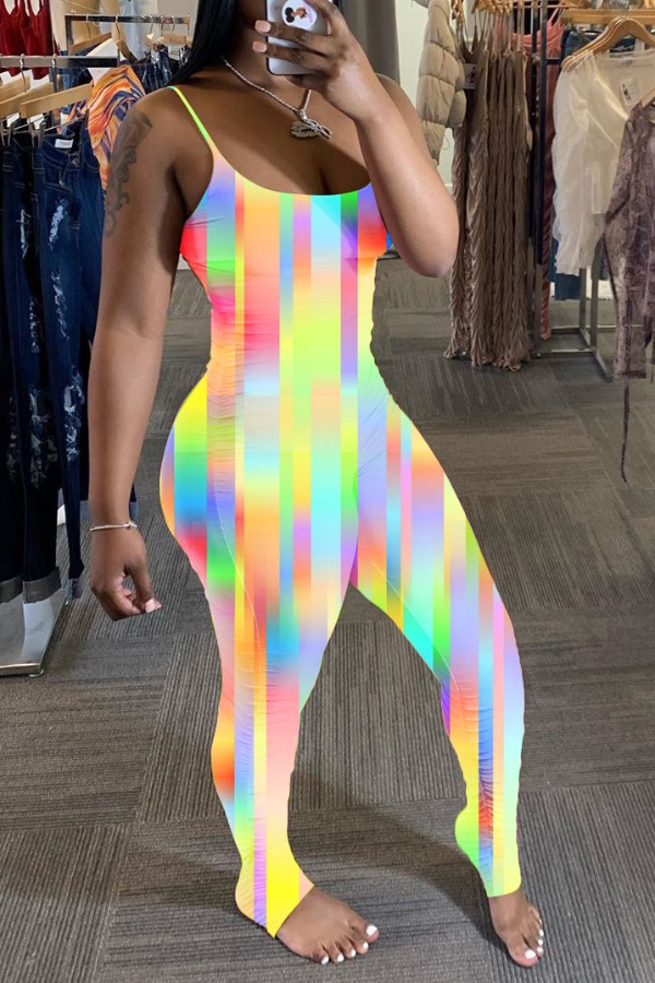 

lovely Trendy Tie-dye Multicolor One-piece Jumpsuit, Multi