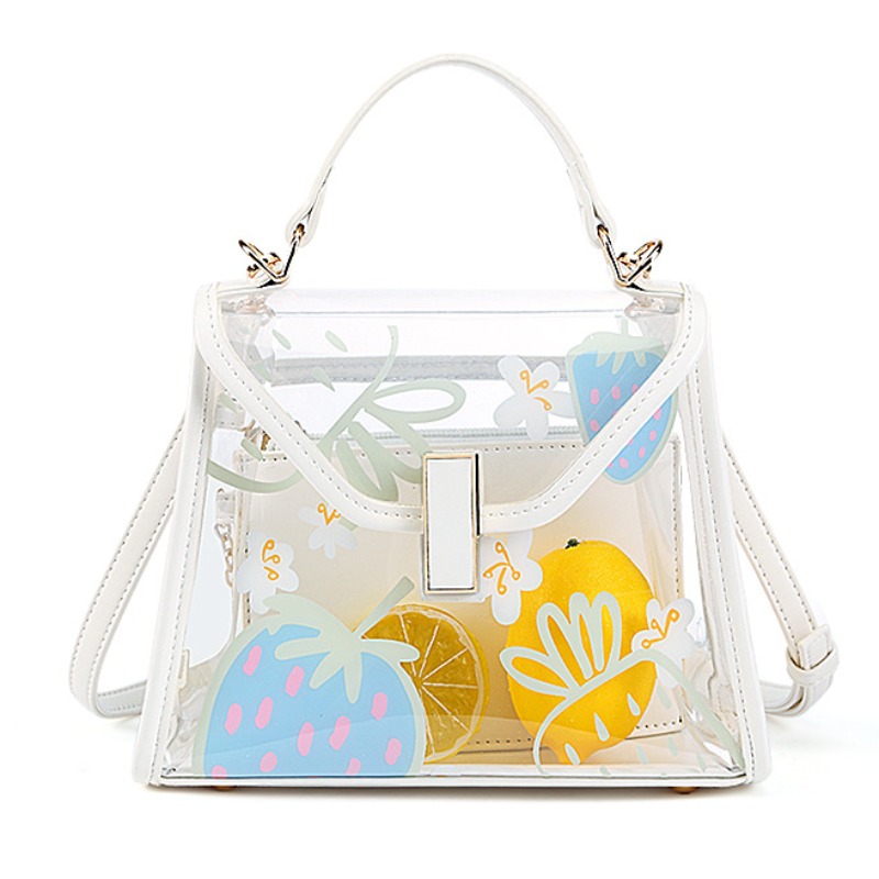 

lovely Casual See-through White Crossbody Bag