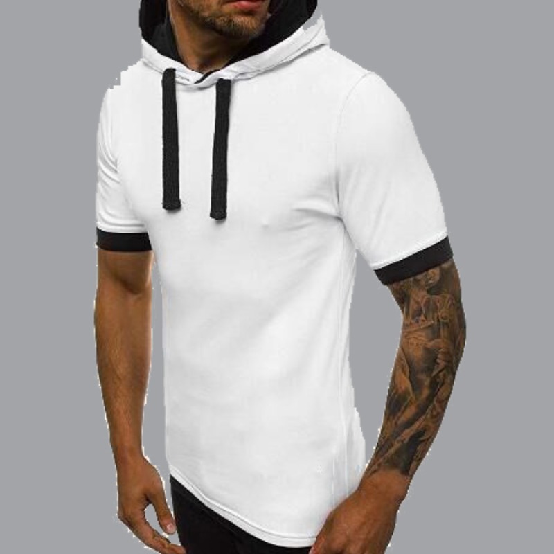 

lovely Sportswear Hooded Collar White Hoodie