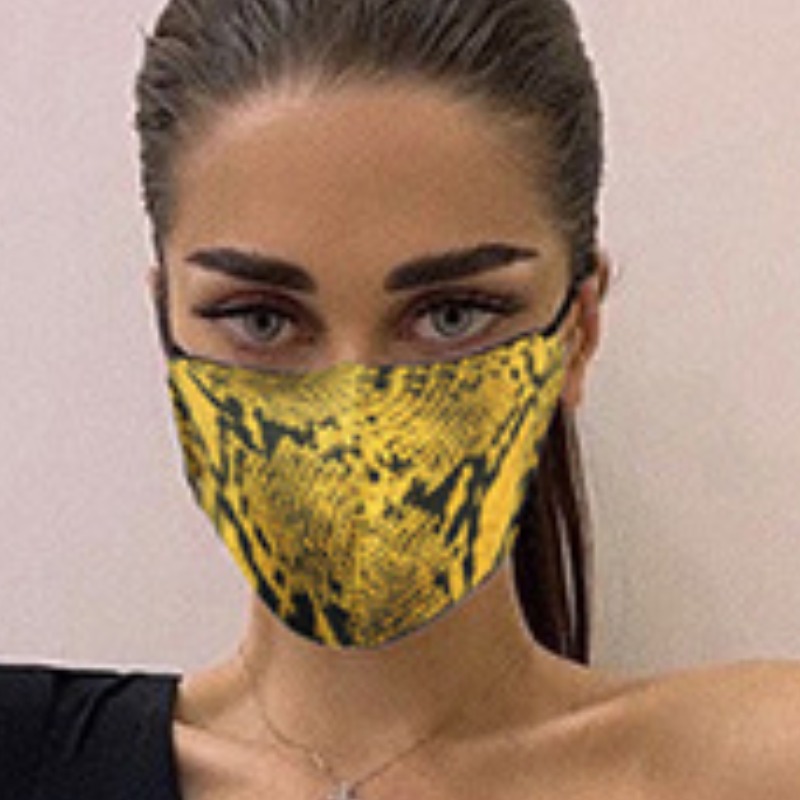 

lovely Print Yellow Face Mask