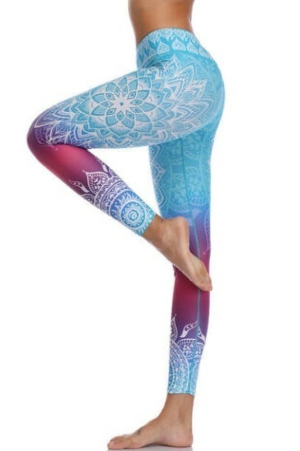 

lovely Sportswear Print Blue Pants