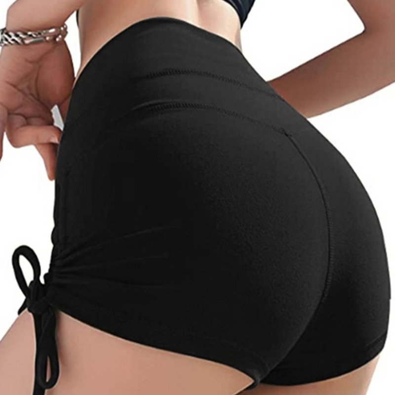 

lovely Sportswear Bandage Design Black Shorts