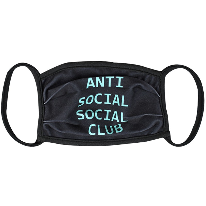 

lovely Letter Print Black Face Mask