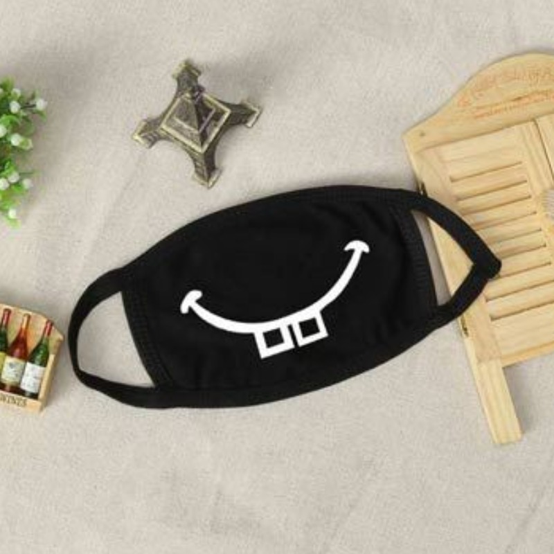 

lovely Print Black Face Mask