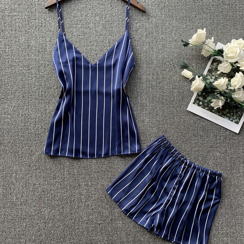 

lovely Sexy Striped Blue Sleepwear, Blue stripe