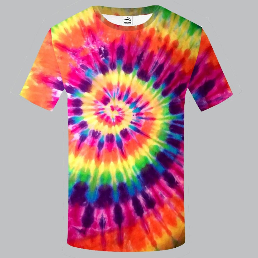 

Men lovely Stylish O Neck Tie-dye Multicolor T-shirt, Multi