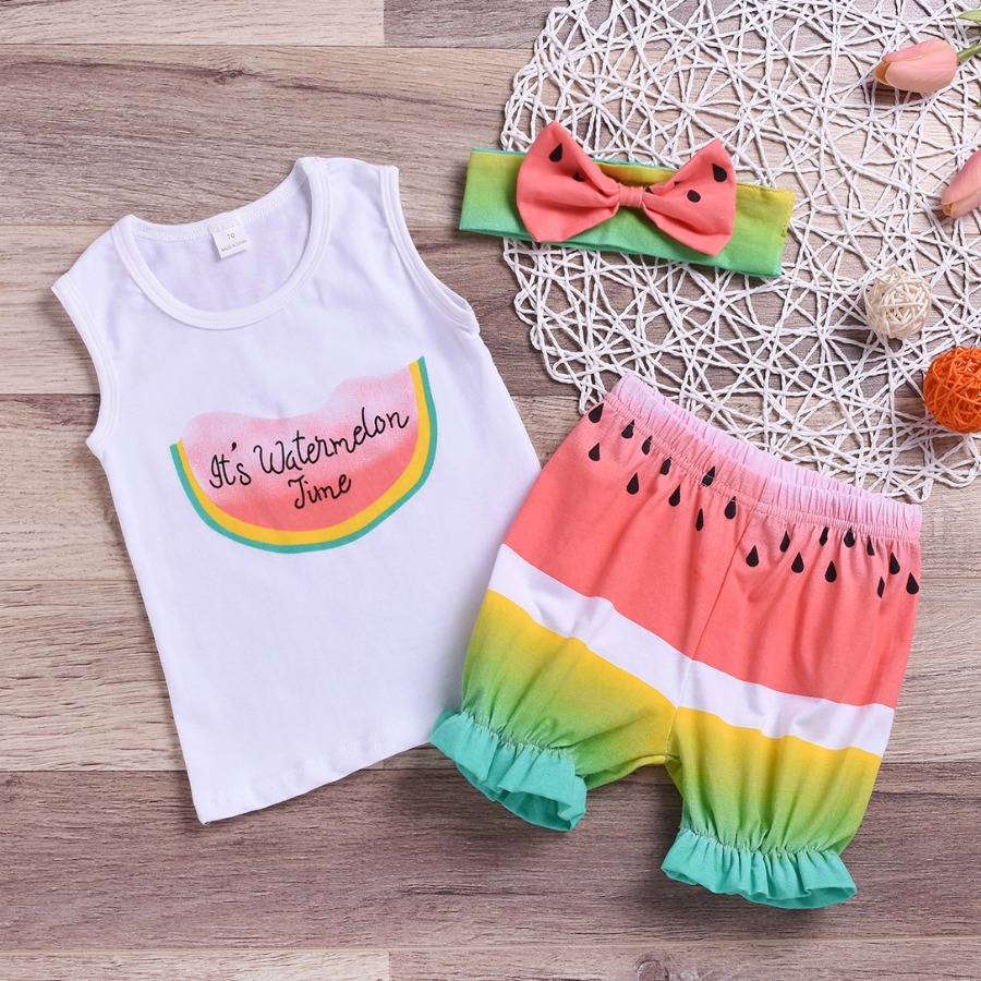 

lovely Casual O Neck Print White Girl Two-piece Shorts Set
