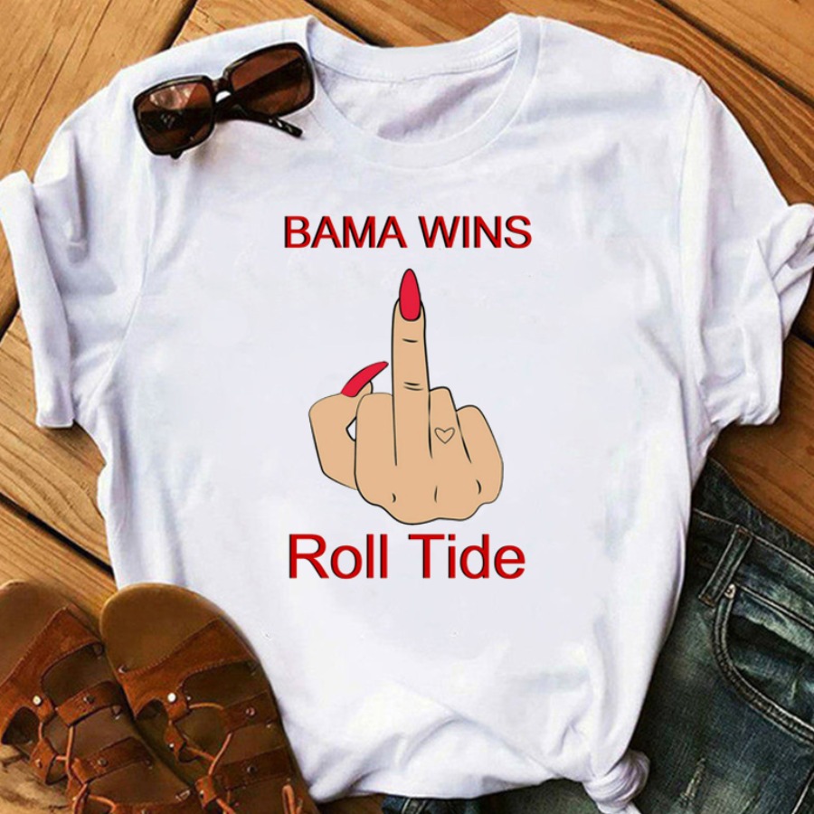 

lovely Leisure O Neck Print White T-shirt