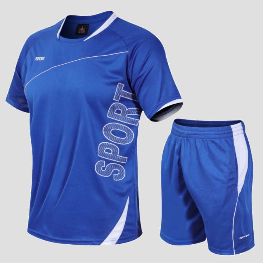 

lovely Sportswear O Neck Letter Print Deep Blue Two-piece Shorts Set