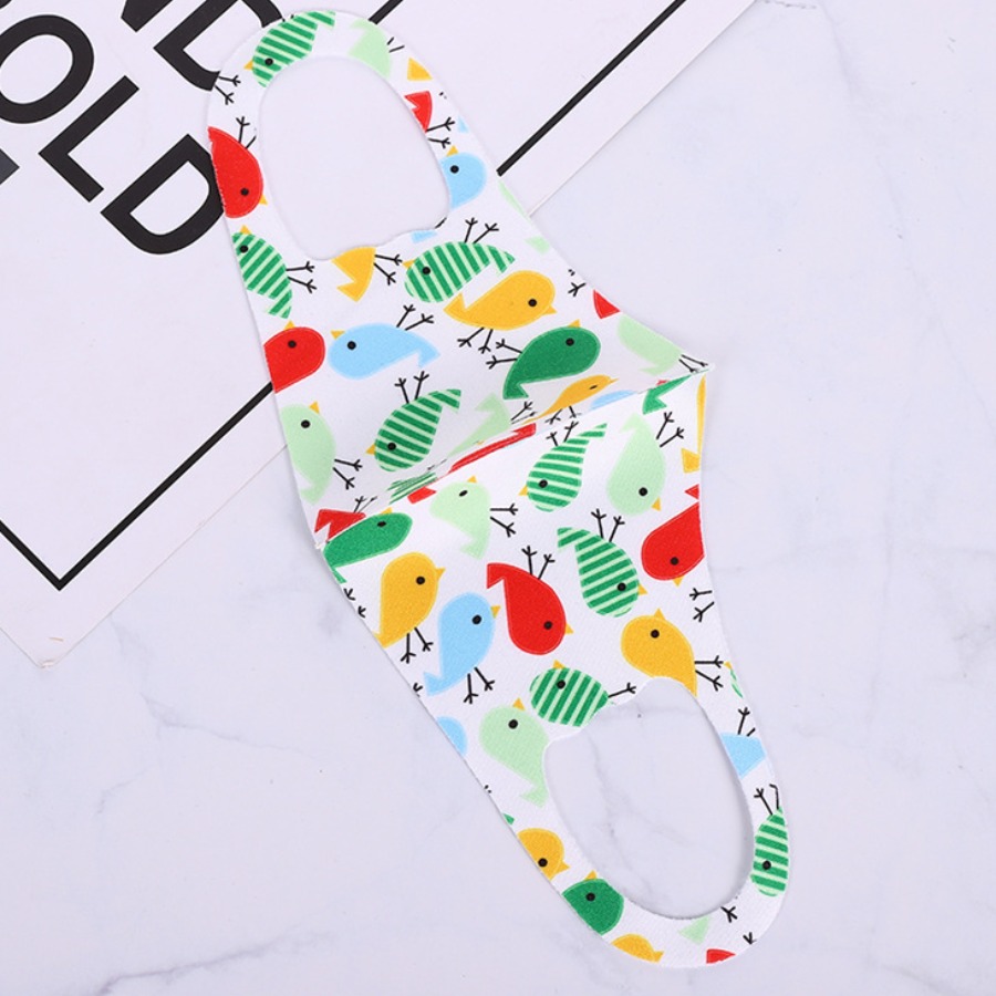 

lovely Cartoon Print Creamy White Girl Face Mask, Milk white