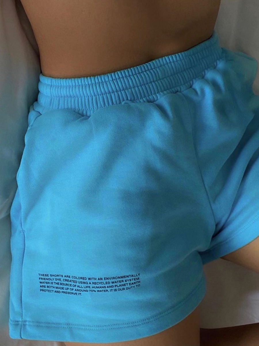 

lovely Casual Letter Blue Shorts