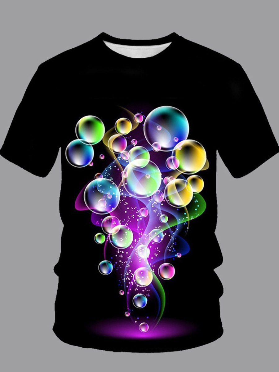 

Men lovely Street O Neck Print Multicolor T-shirt, Multi
