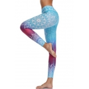 lovely Sportswear Print Blue Pants