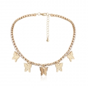 lovely Chic Butterfly Gold Necklace
