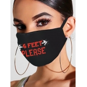 Lovely Letter Red Face Mask