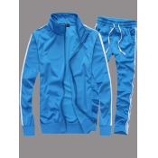 Men lovely Sportswear Patchwork Zipper Design Skyb