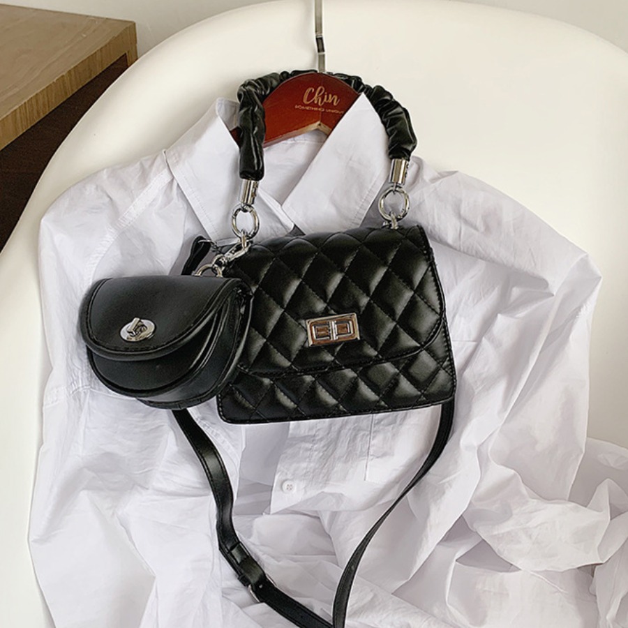 

lovely Stylish Basic Black Crossbody Bag