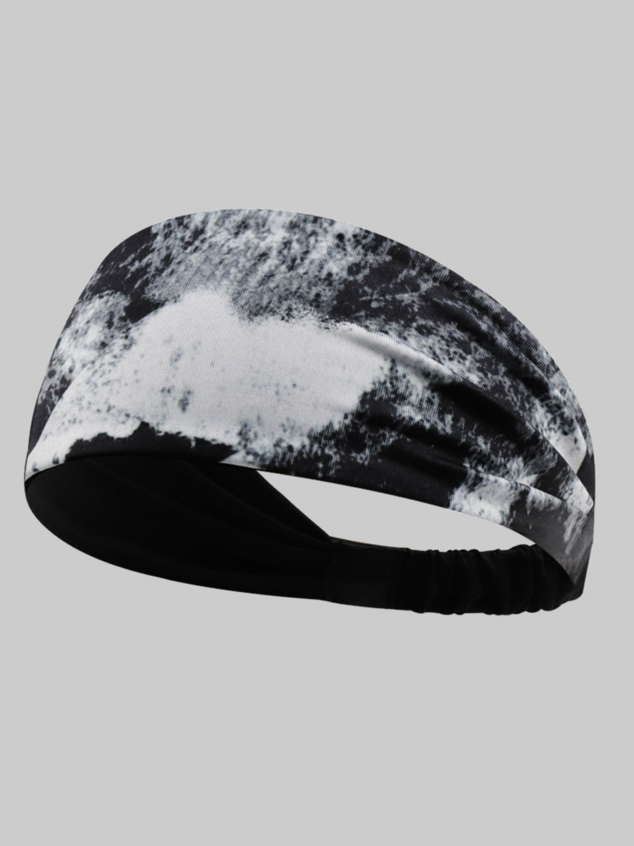 

lovely Sportswear Tie-dye Black Headband