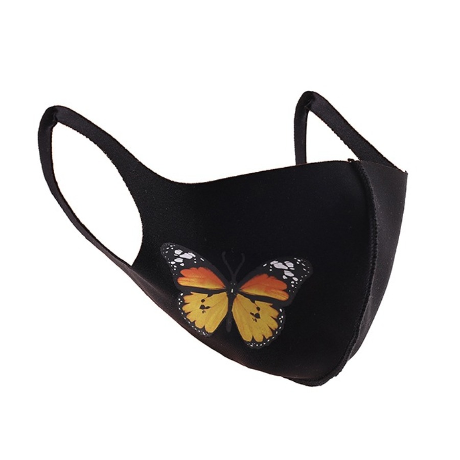 

Lovely Butterfly Yellow Face Mask
