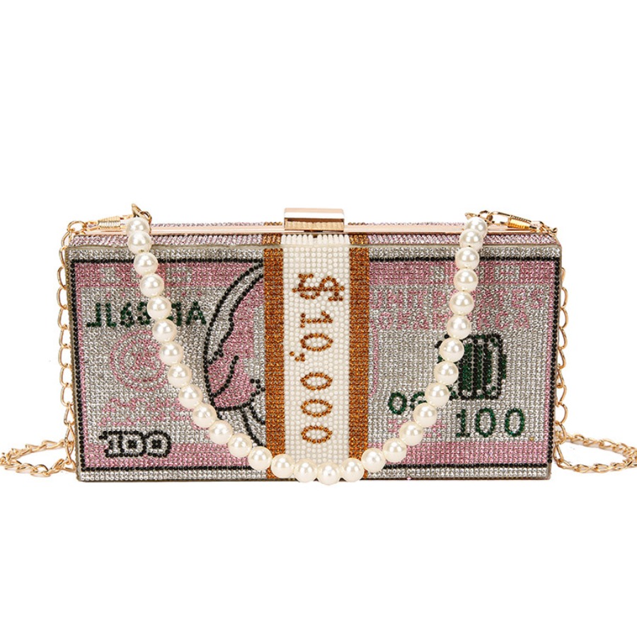 

lovely Chic Chain Strap Pink Crossbody Bag