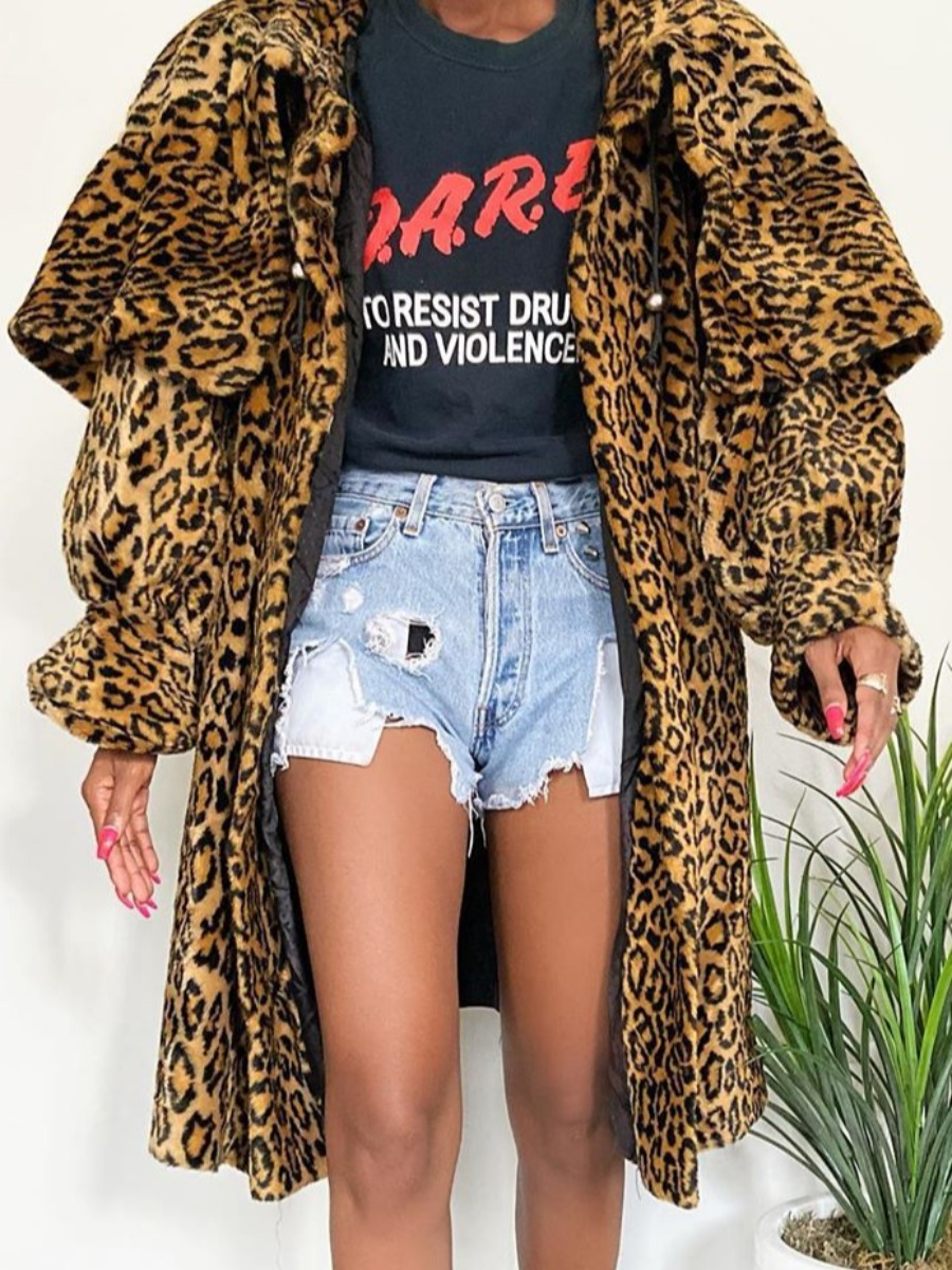 

lovely Trendy Leopard Print Wool