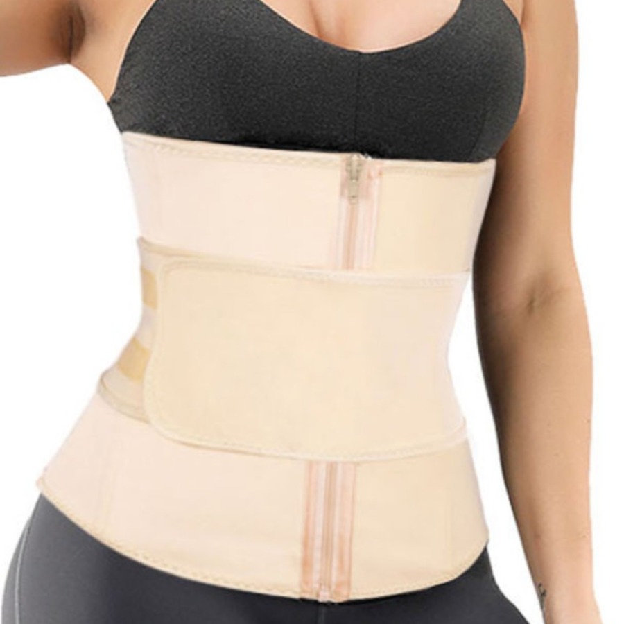 

lovely Sportswear Zipper Design Skin Color Bustiers