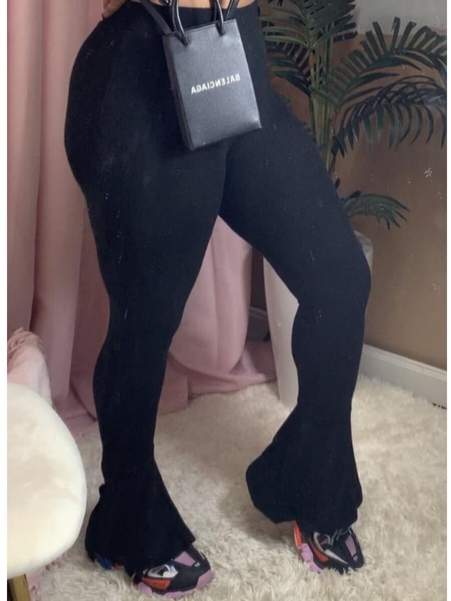 

Lovely Street Flared Skinny Black Pants