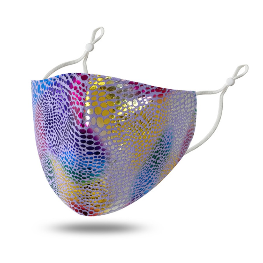 

lovely Sequined Multicolor Face Mask, Multi