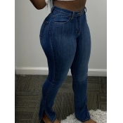 LW High Stretchy Side Slit Skinny Jeans