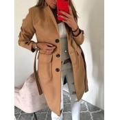 Lovely Stylish Turndown Collar Buttons Design Brow