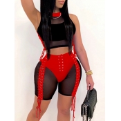 LW SXY See-through Drawstring Shorts Set (Without 