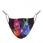 Lovely Butterfly Print Multicolor Face Mask