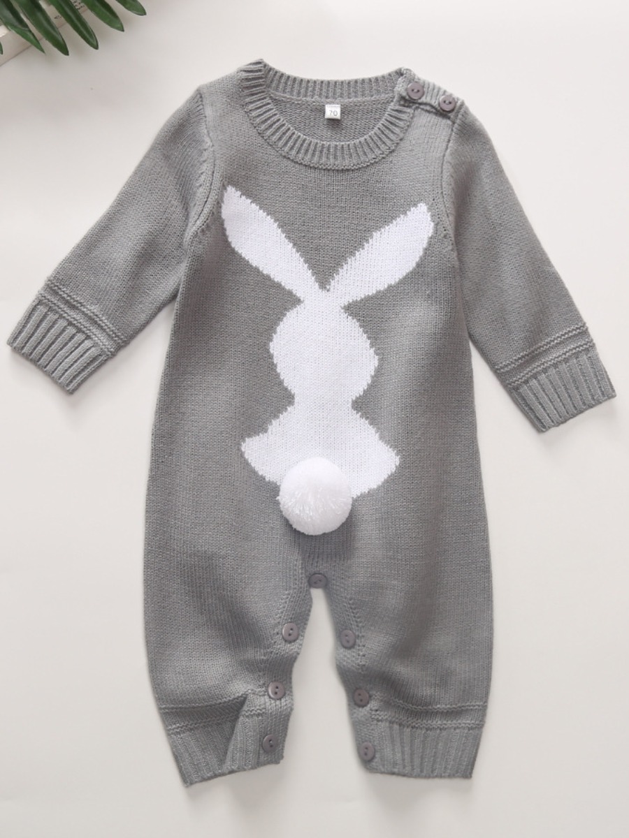 

lovely Leisure O Neck Cartoon Print White Girl One-piece Jumpsuit