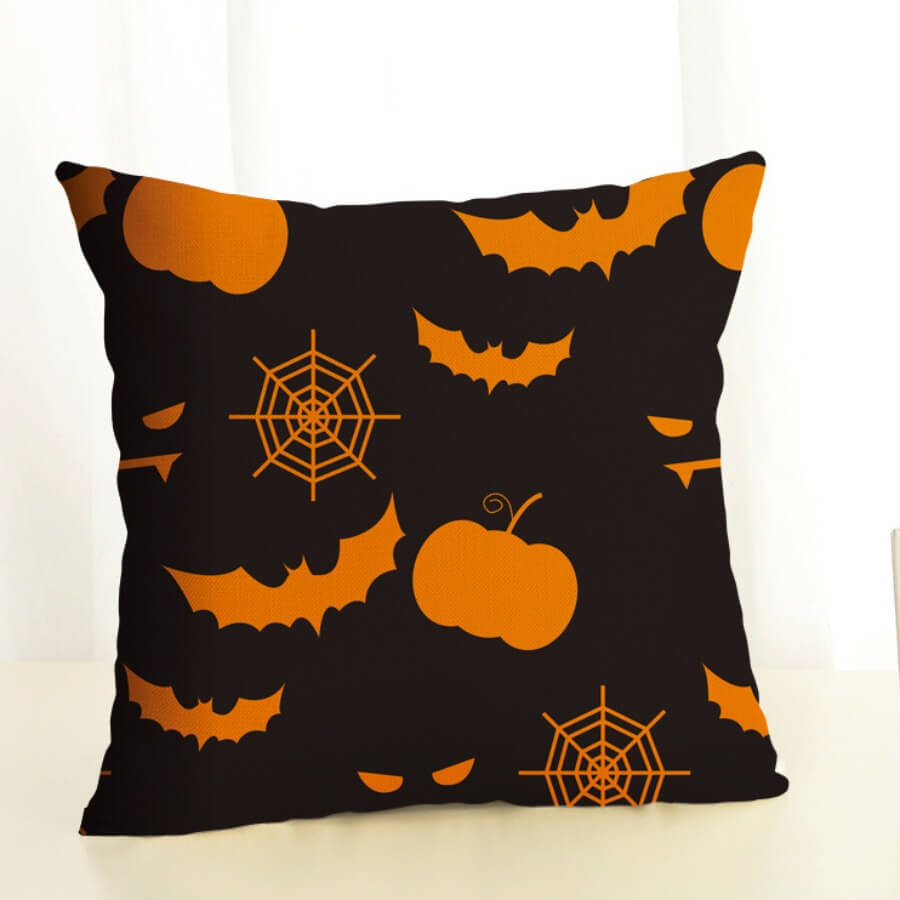 

Lovely Chic Print Orange Decorative Pillow Case