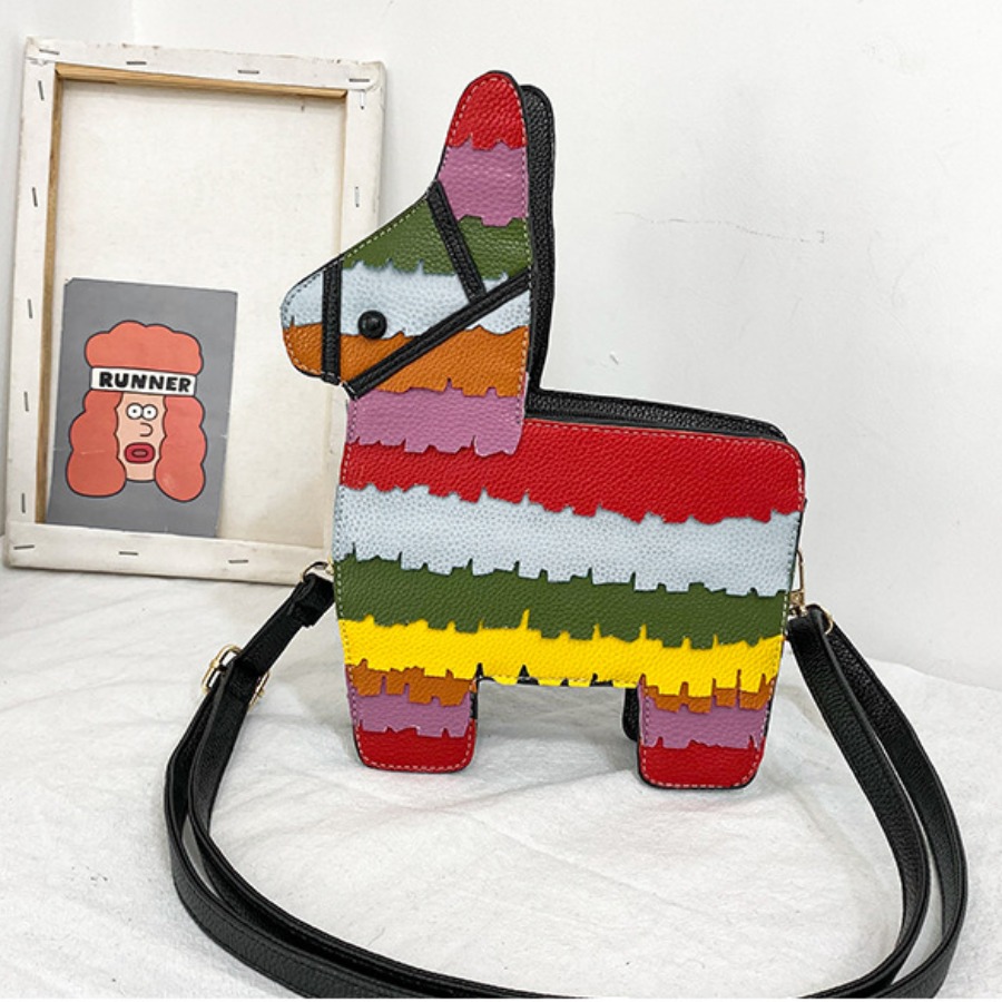 

lovely Chic Cartoon Multicolor Crossbody Bag, Multi