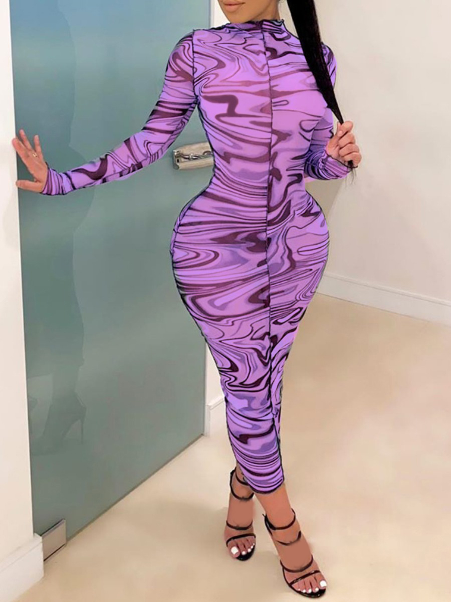 

LW Gradient Bodycon Dress, Purple