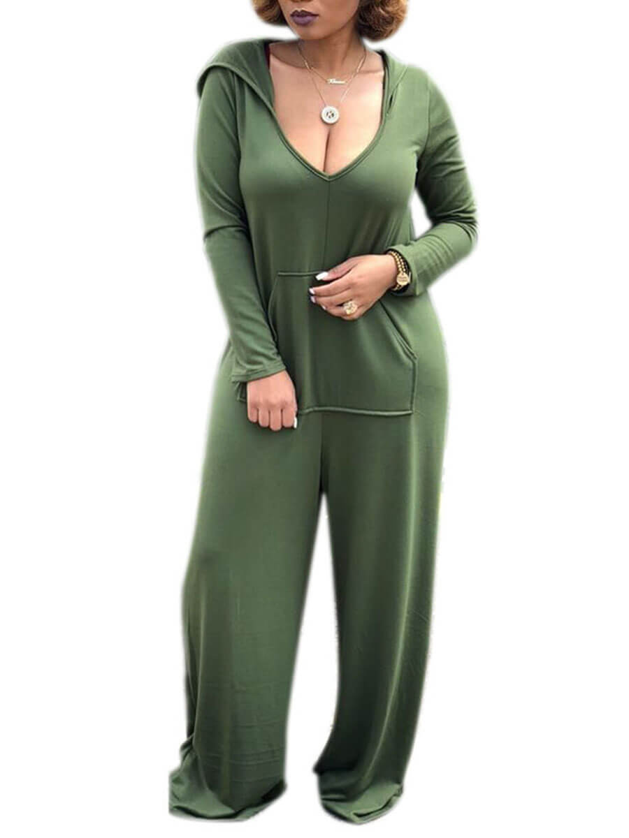 

Lovely Trendy Loose Green One-piece Jumpsuit