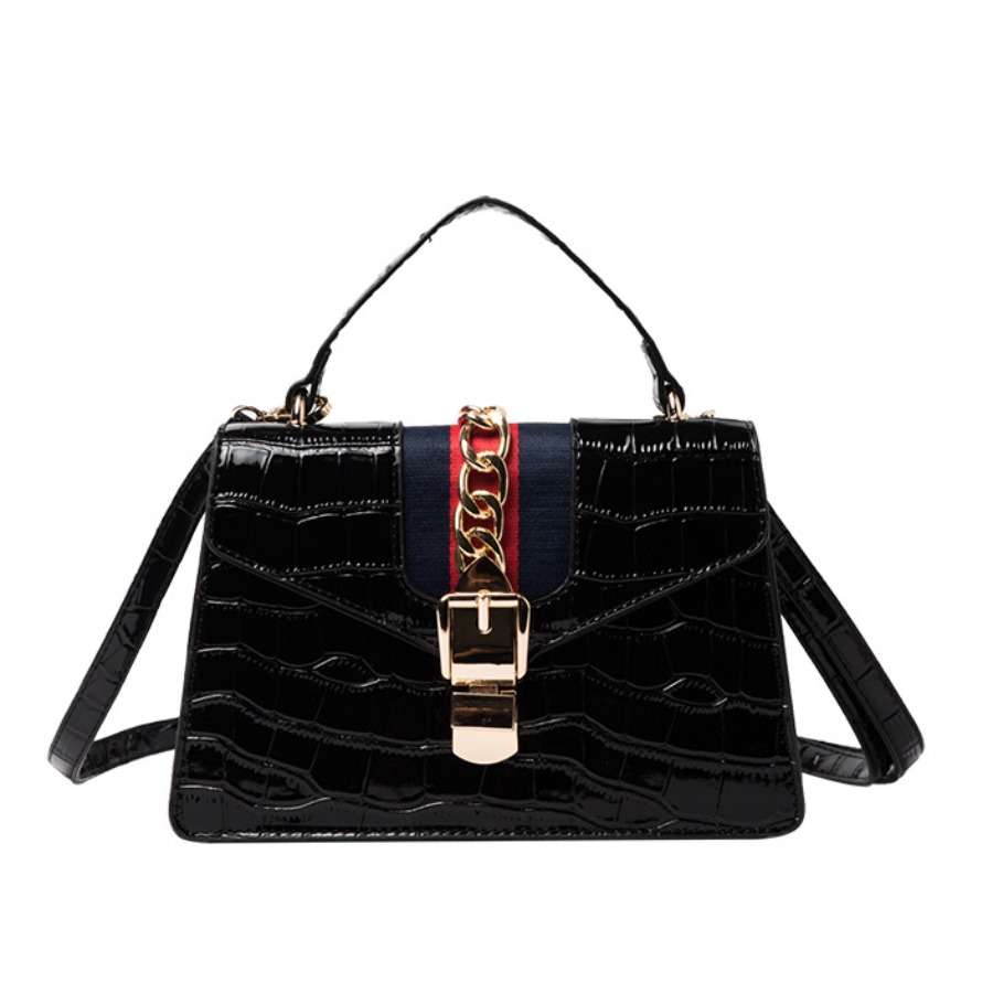 

lovely Chic Patchwork Black Crossbody Bag