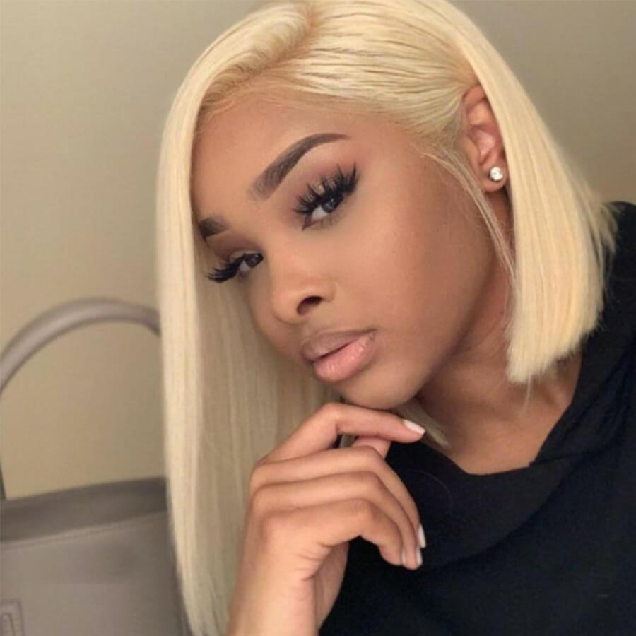 

Lovely Stylish Bobo Gold Wigs