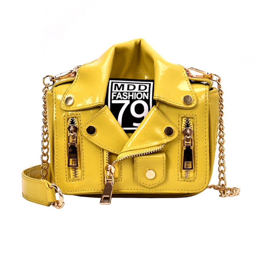 

Lovely Chic Chain Strap Yellow Crossbody Bags