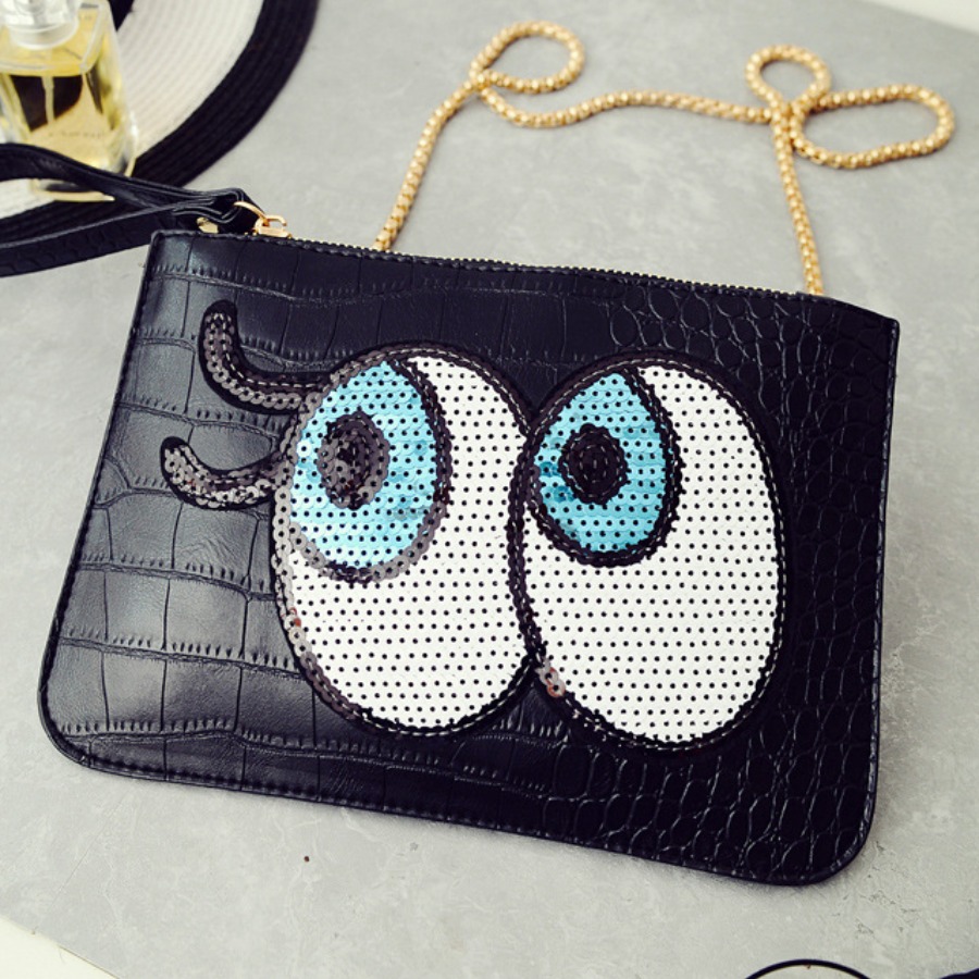 

lovely Chic Cartoon Black Crossbody Bag