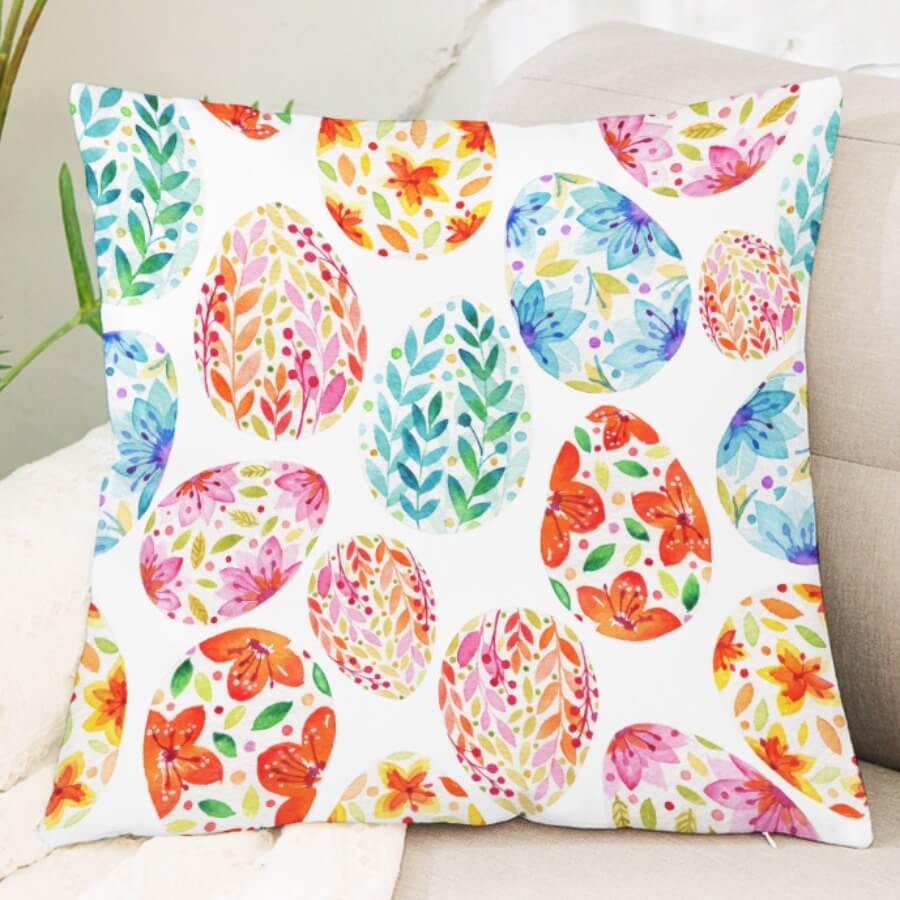 

Lovely Stylish Plants Print Multicolor Decorative Pillow Case, Multi
