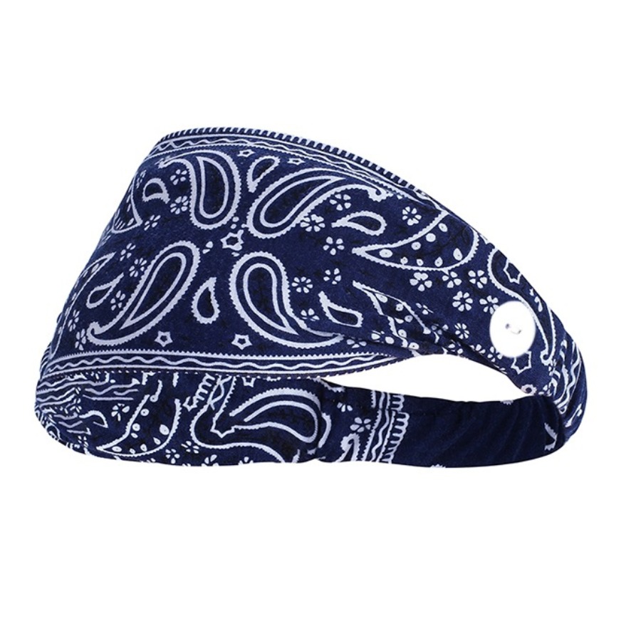 

lovely Ethnic Print Navy Blue Headband